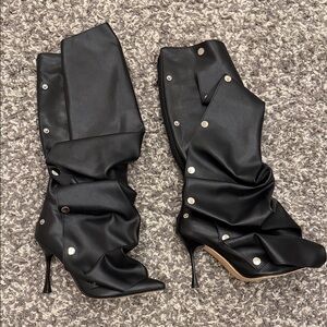 Black Women's Heeled Boots